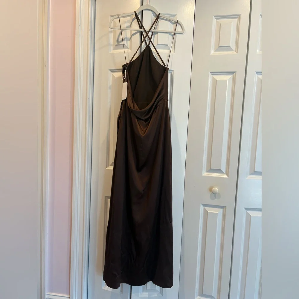 REFORMATION Myra Silk Dress NWT - Picture 3 of 9